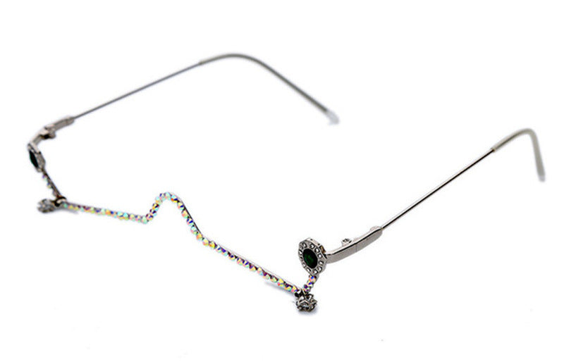 Spring New Product Cross-border Rhinestone Glasses Frame