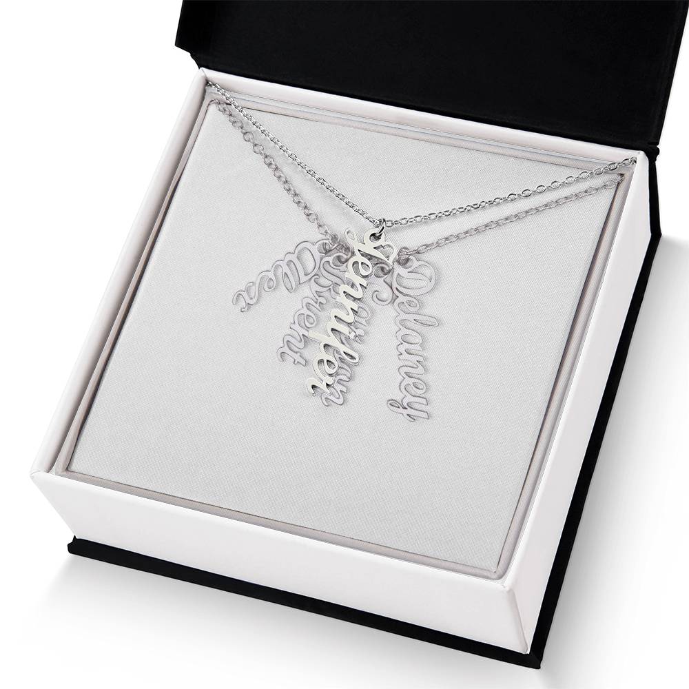 Multi Vertical Name Necklace