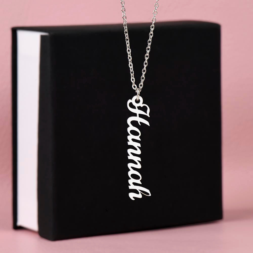 Multi Vertical Name Necklace