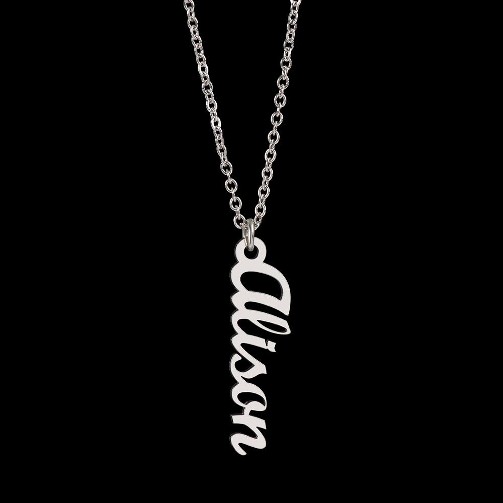 Multi Vertical Name Necklace