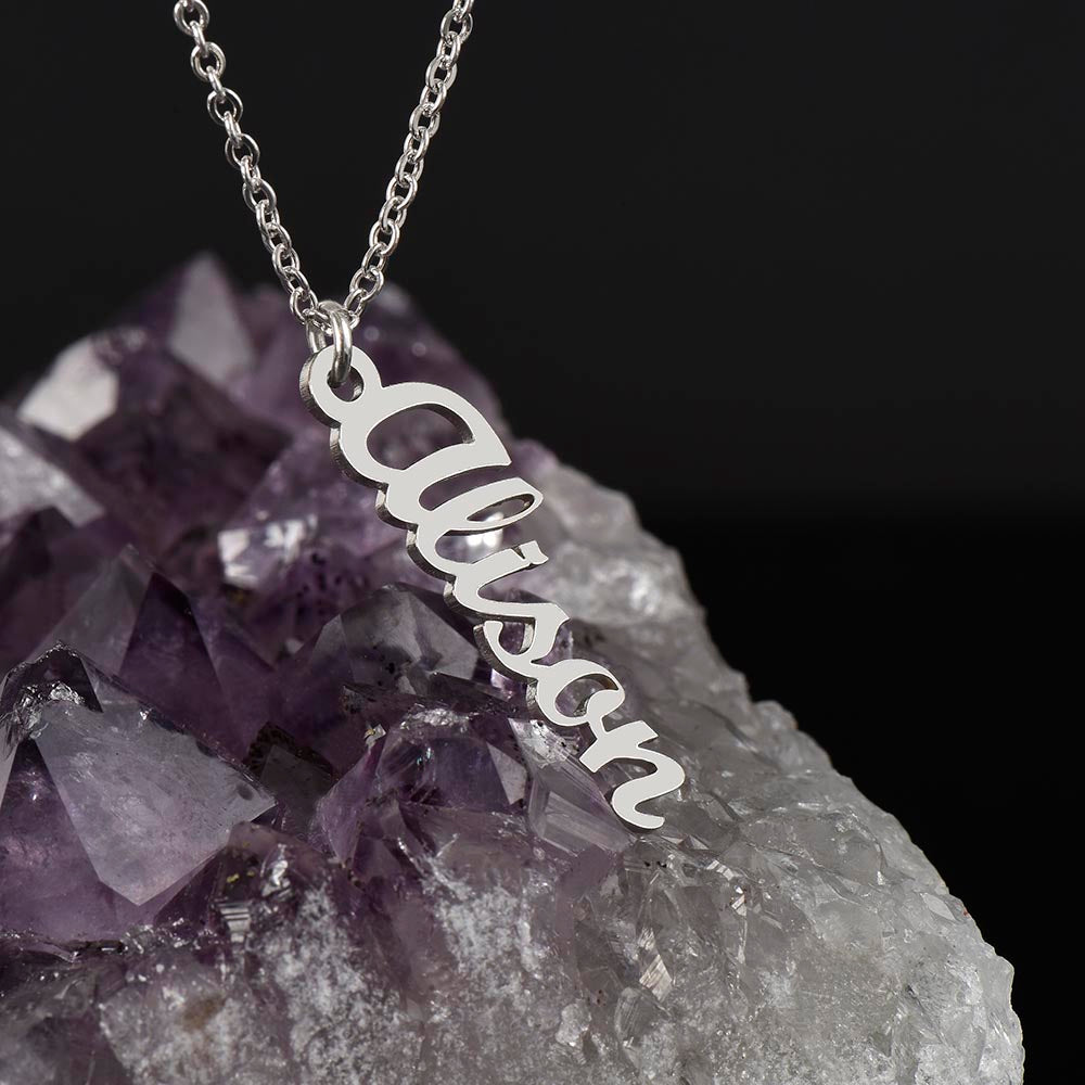 Multi Vertical Name Necklace