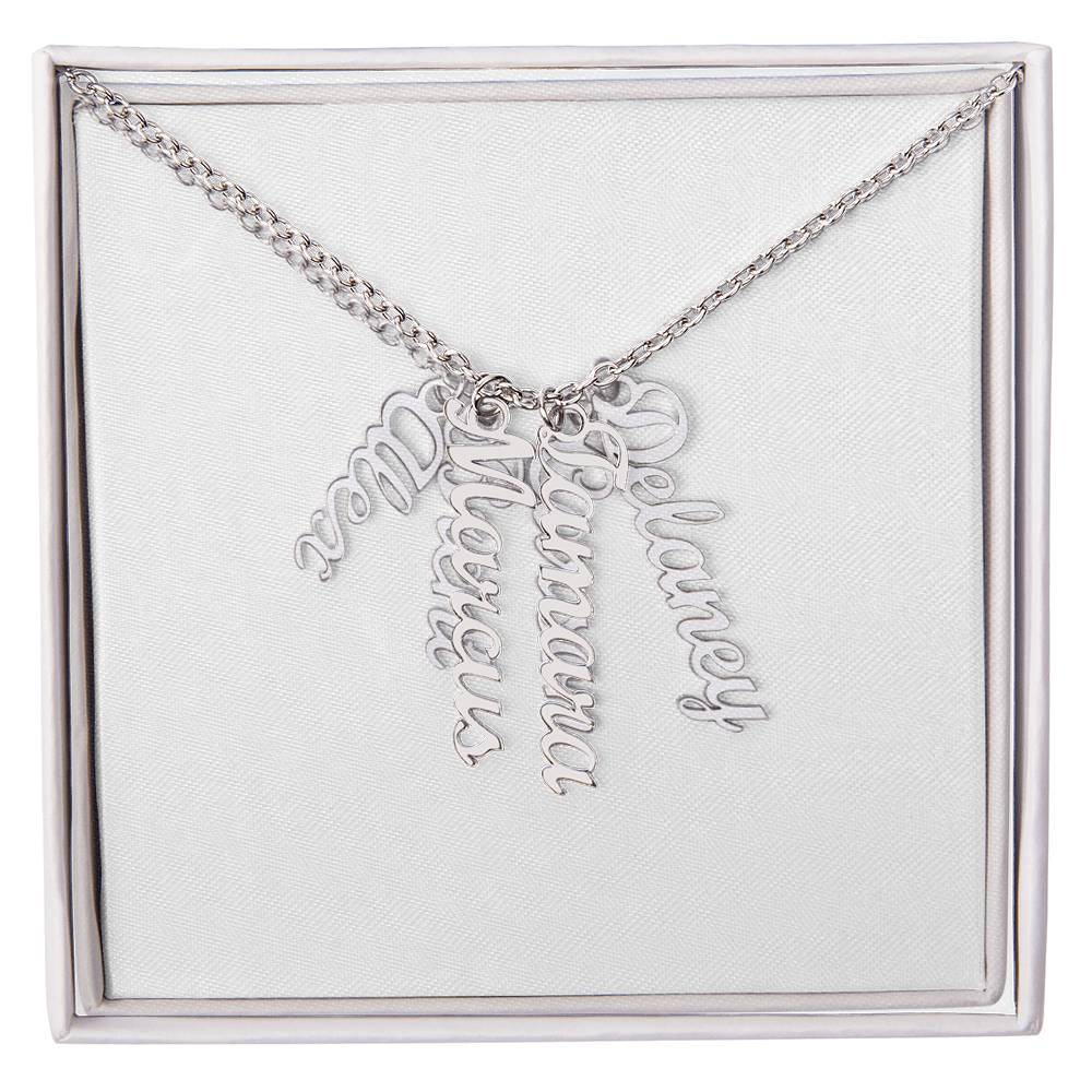 Multi Vertical Name Necklace