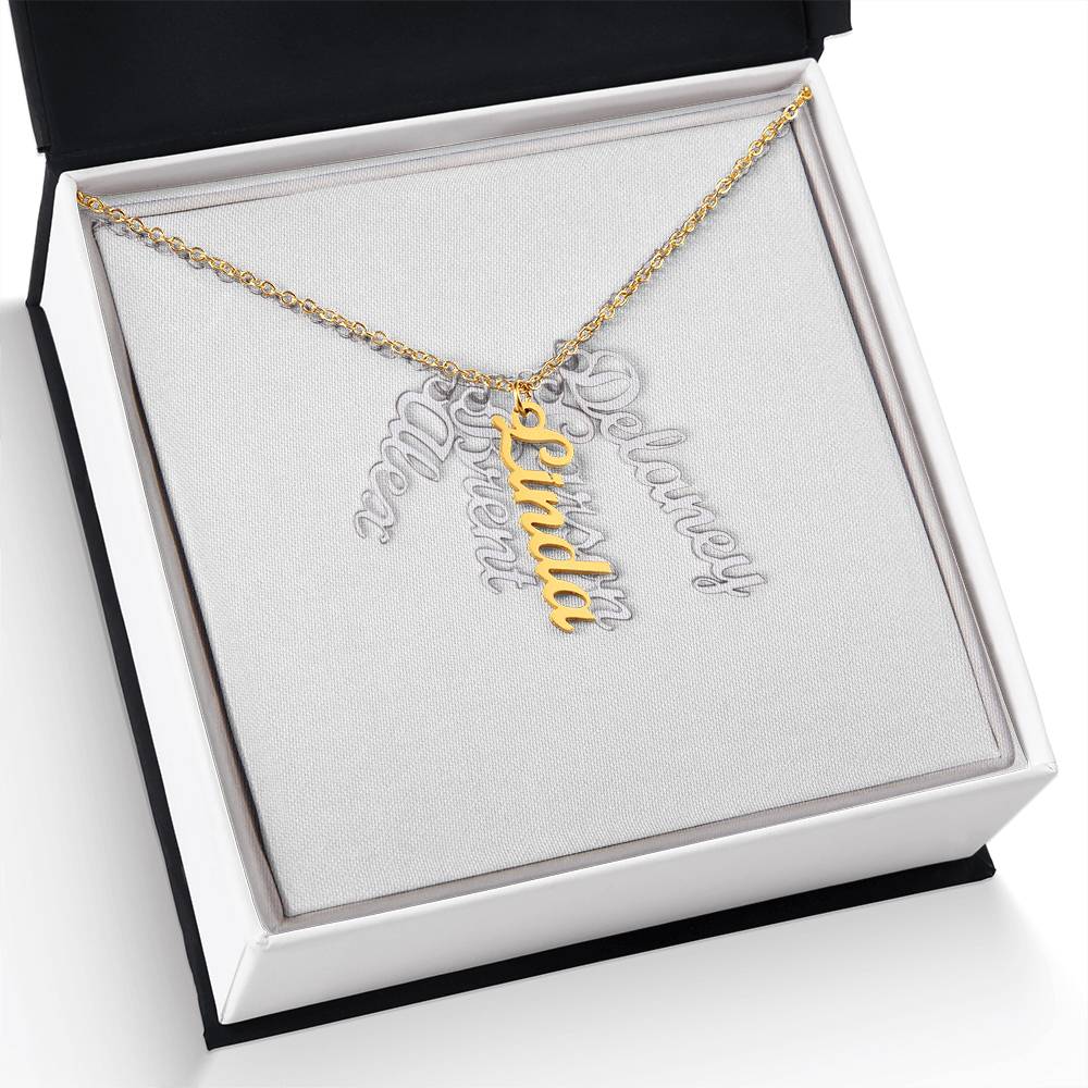 Multi Vertical Name Necklace