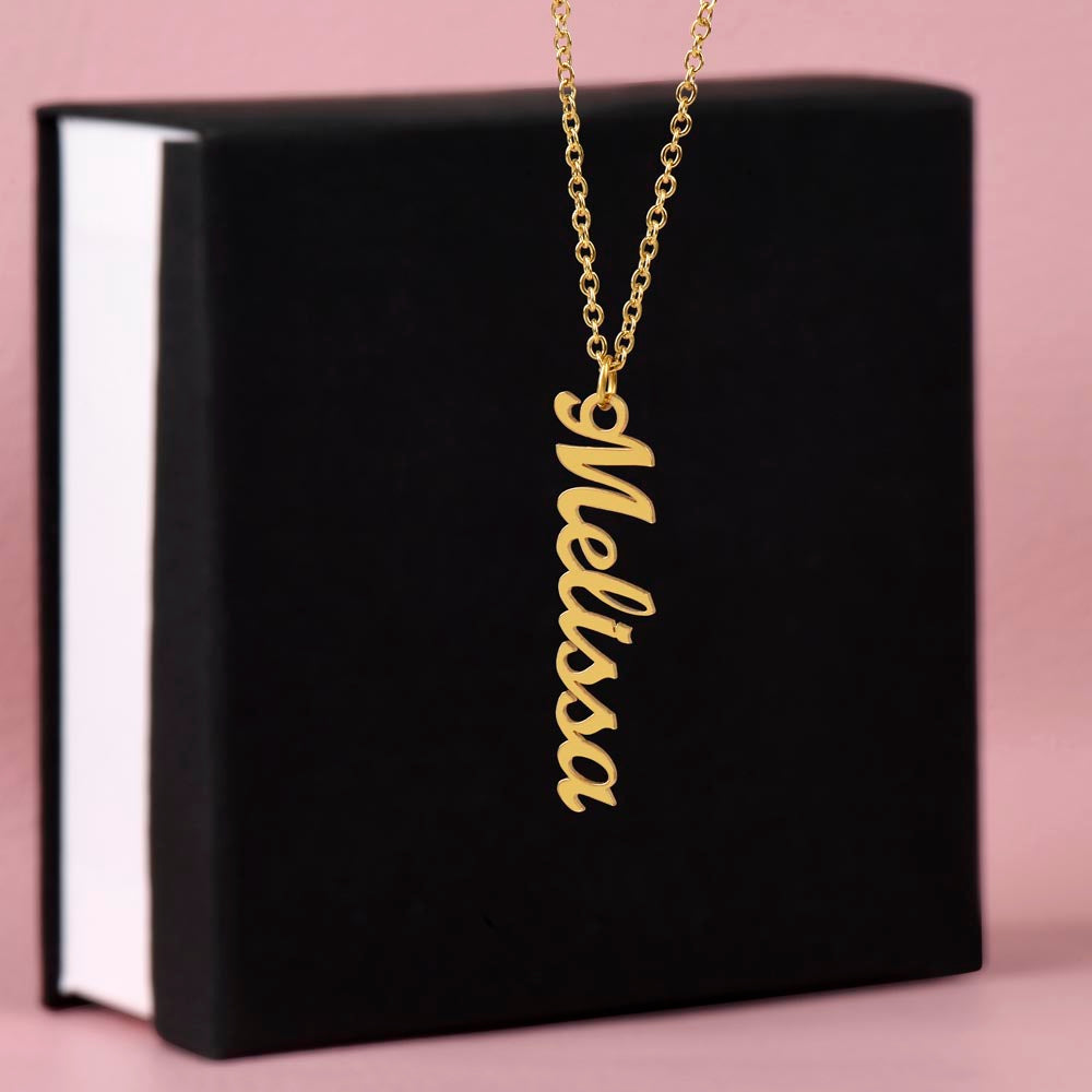 Multi Vertical Name Necklace