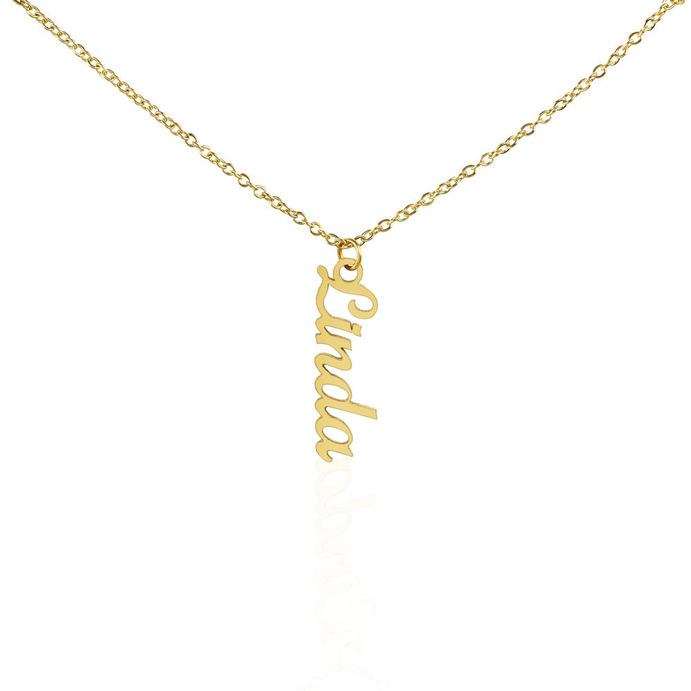 Multi Vertical Name Necklace