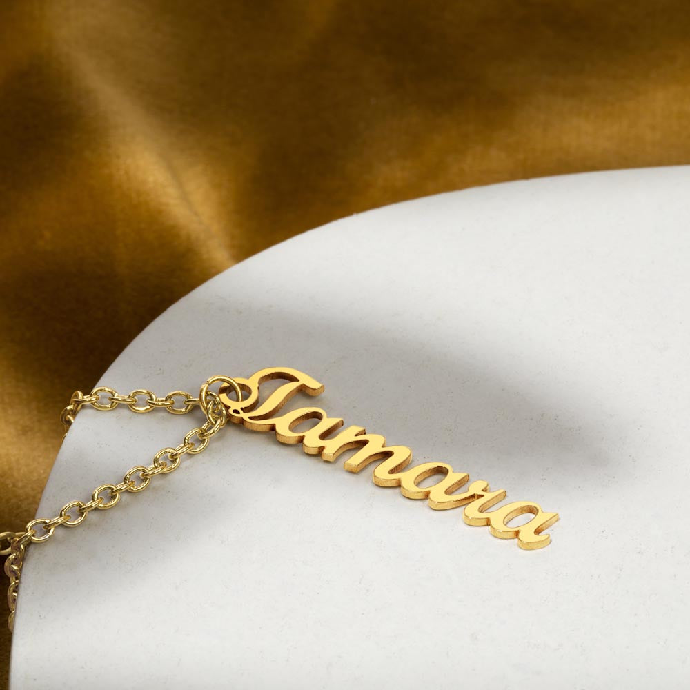 Multi Vertical Name Necklace