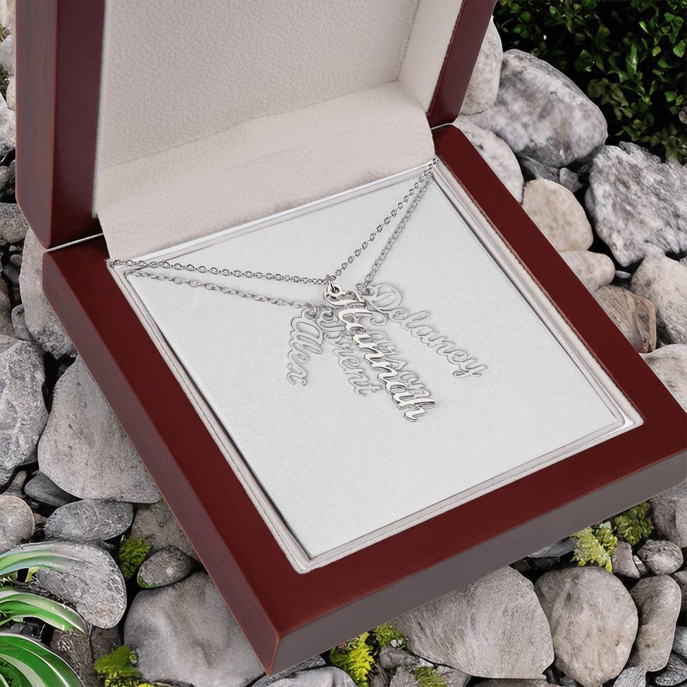 Multi Vertical Name Necklace